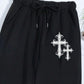 Crucifixion Print Drawstring Pants – Trendy & Versatile