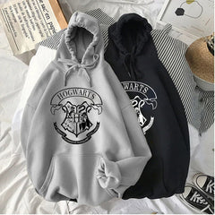 Hogwarts Y2K Hoodie - Oversized Velvet Fleece Sweatshirt