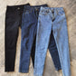 High-Waist Skinny Pencil Jeans - Stretch Denim Ankle-Length Pants