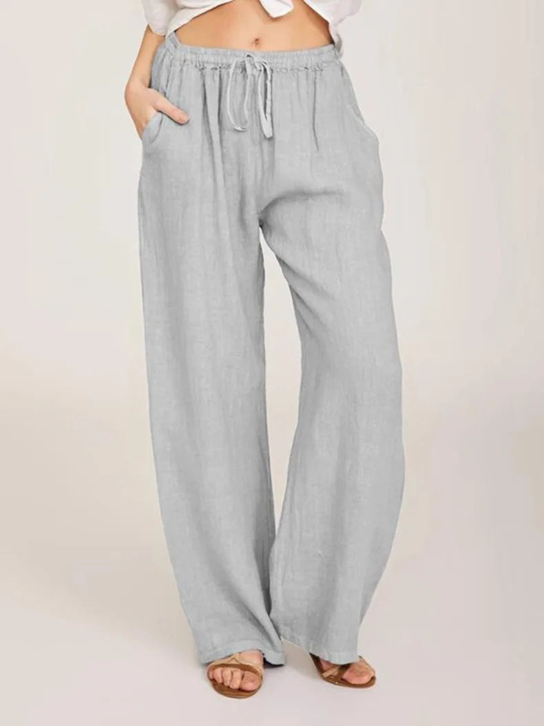 Casual Loose Cotton Linen Pants – Summer & Autumn European-American Style