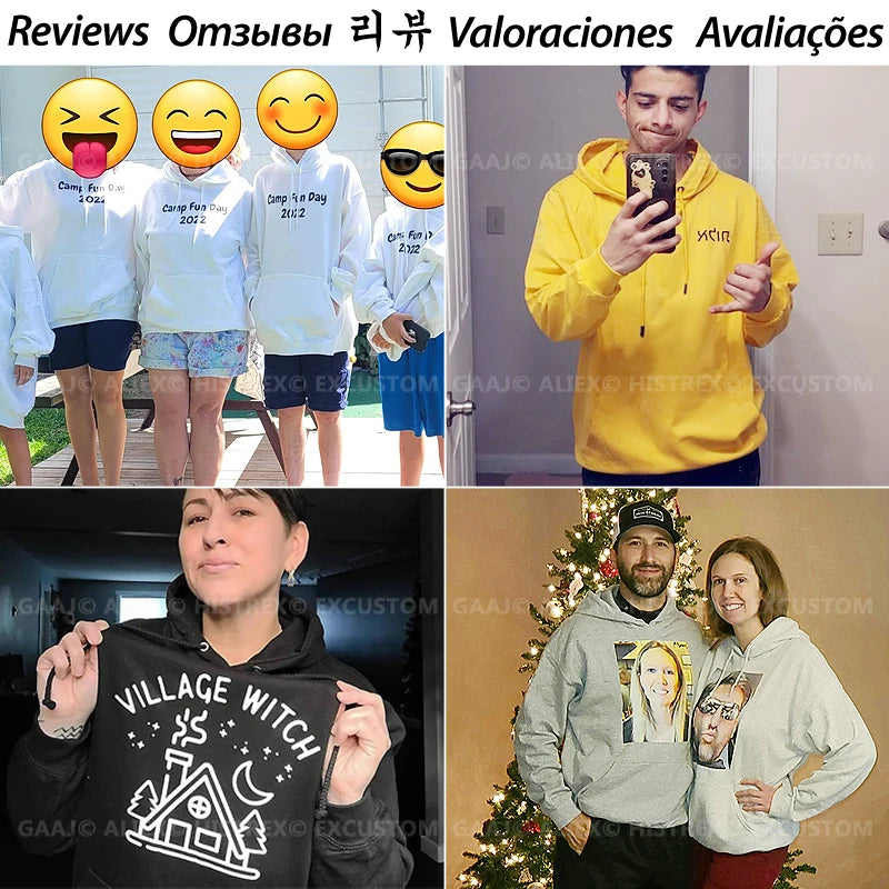 Custom Cotton Hoodie - Personalized Logo/Design Sweatshirt (Unisex)