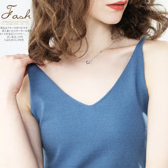 Cashmere Wool Camisole - V-Neck Knitted Base Vest (2023)