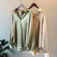 Elegant Knit Cardigan - Lapel Collar & Buttons