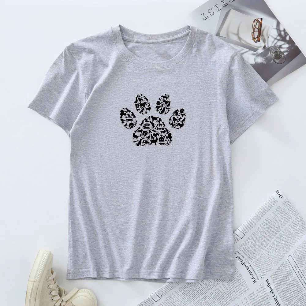 Plus Size 100% Cotton Graphic Tee - Short Sleeve Summer Top