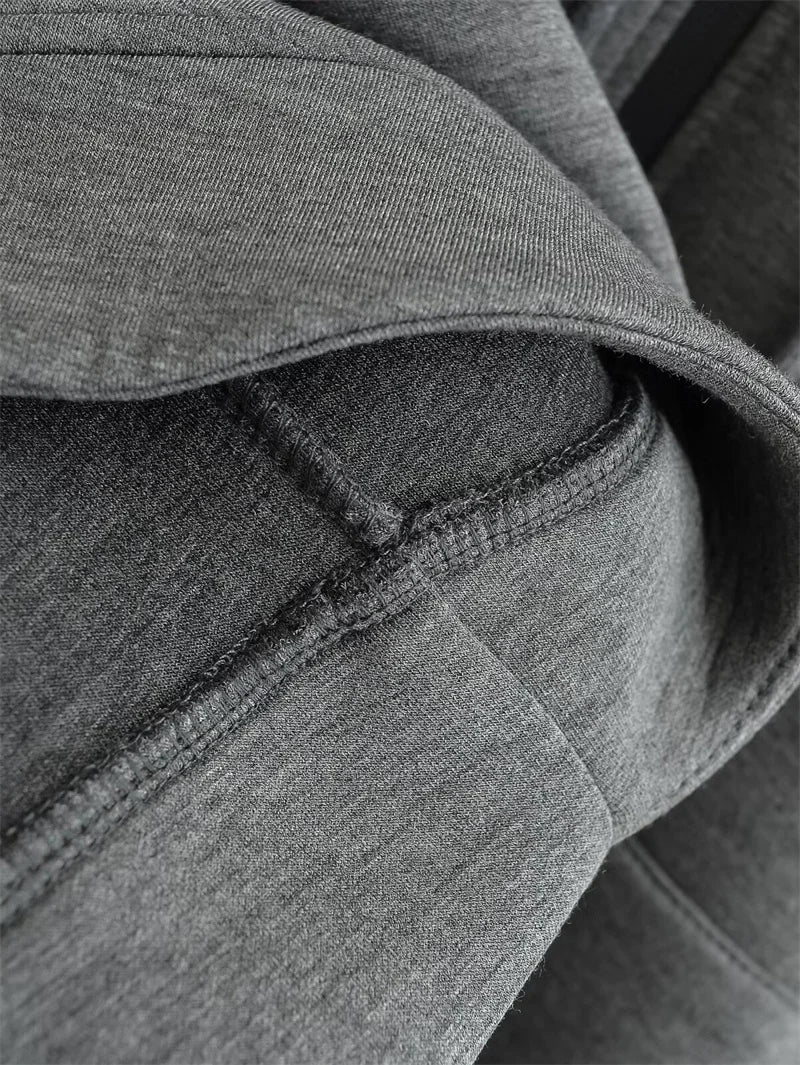 Oversized Zipper Hoodie - High Street Unisex Winter Sweatshirt
