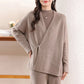 100% Merino Wool Embroidered Cardigan - Floral V-Neck, Autumn/Winter 2024