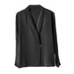 Silk Satin V-Neck Tunic - Long Sleeve, Office Chic