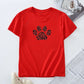 Plus Size 100% Cotton Graphic Tee - Short Sleeve Summer Top