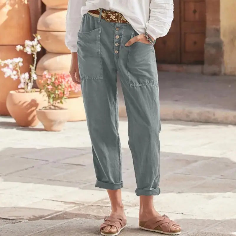 2025 Spring Oversized Cotton Linen Pants – Casual & Trendy
