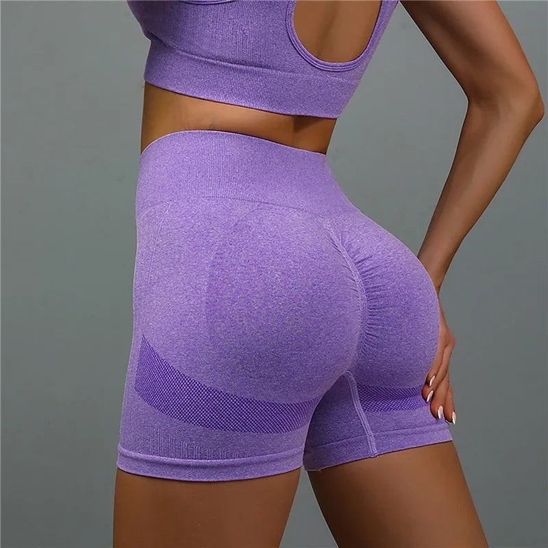 Seamless High-Waist Push-Up Shorts – Sculpt & Move with Confidence