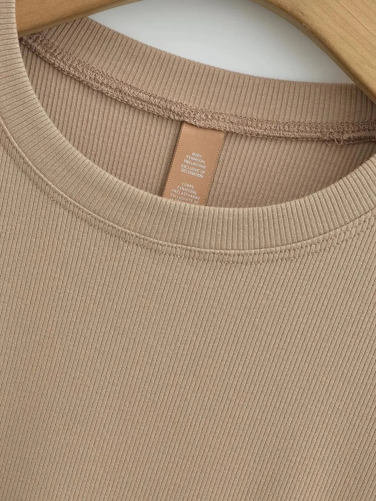 Stretchable Knit Bodysuit - Short Sleeve O-Neck Summer Basic (14 Colors)