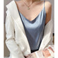 Real Silk V-Neck Camisole - Black & White, Spring/Summer 2023