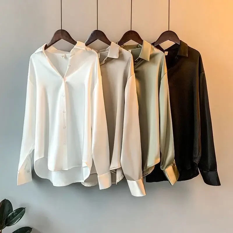Elegant Knit Cardigan - Lapel Collar & Buttons