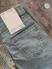 High-Waist Skinny Pencil Jeans - Stretch Denim Ankle-Length Pants