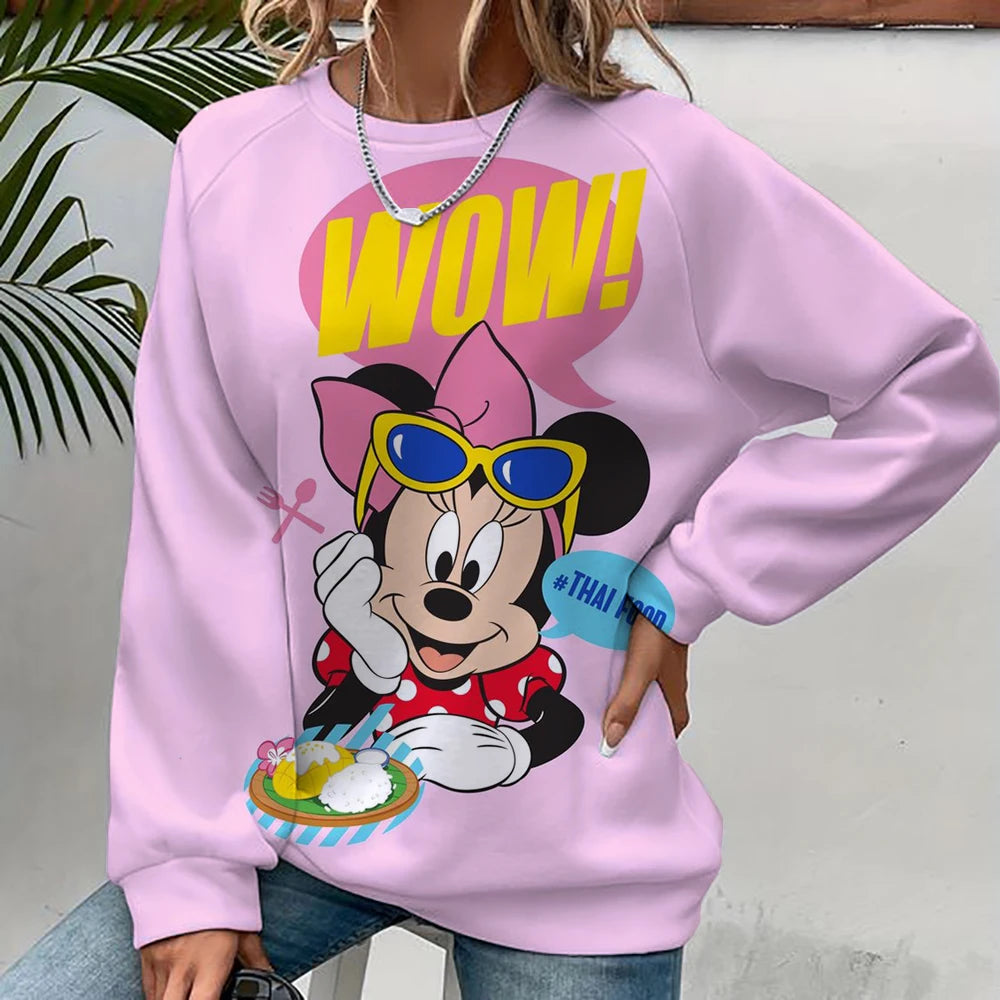 Disney Mickey Mouse Hoodie - Harajuku Style, Long Sleeve Sweatshirt