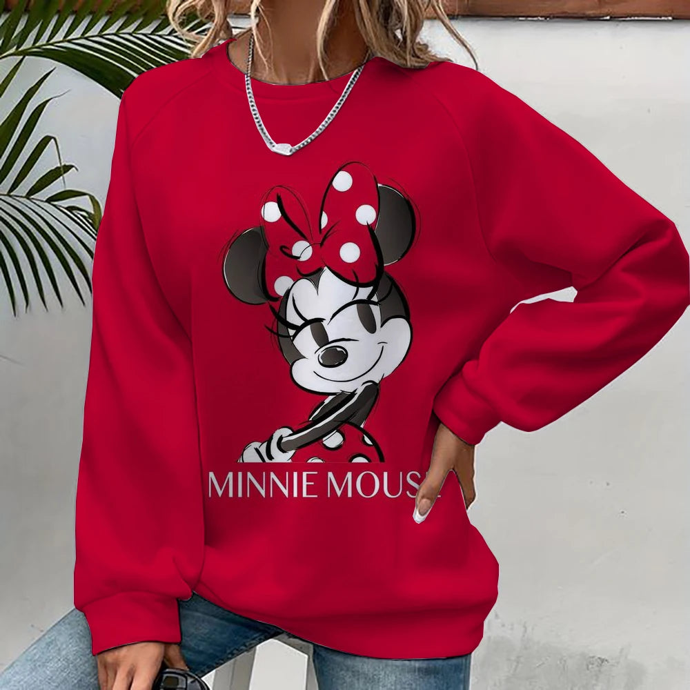 Disney Mickey Mouse Hoodie - Harajuku Style, Long Sleeve Sweatshirt