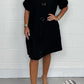 2024 Cotton Linen Tunic Dress - Women's Button-Up Loose Fit Long Shirt