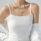 Spaghetti Strap Knit Camisole - Slim Fit Sleeveless Basic Tank