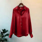 Elegant Knit Cardigan - Lapel Collar & Buttons