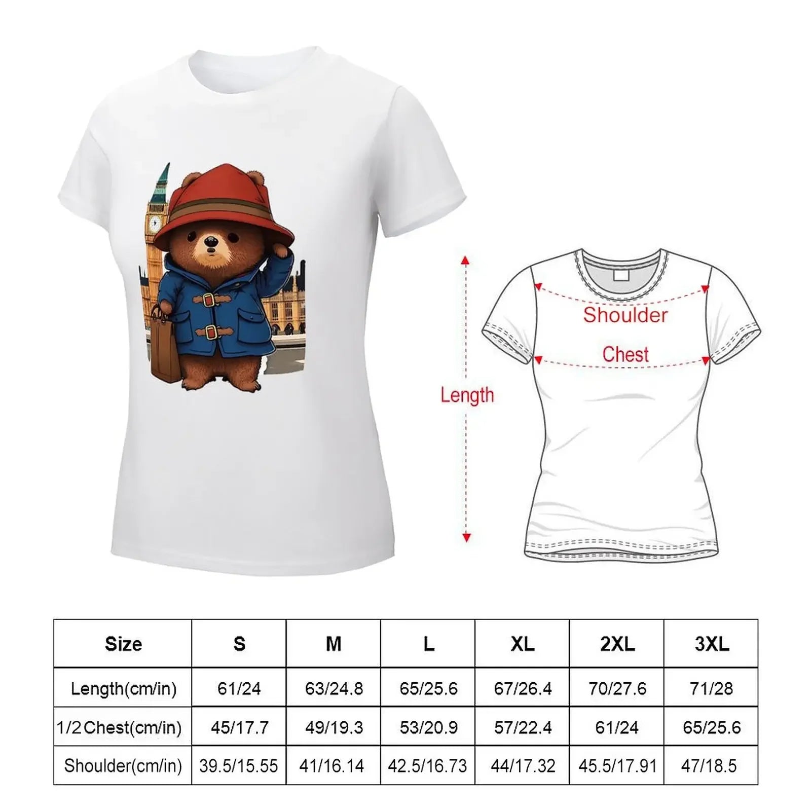 Paddington Bear London T-Shirt - Summer Hippie Style