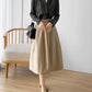 Silk Satin V-Neck Tunic - Long Sleeve, Office Chic