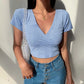 Casual V-Neck Summer Tank Top - Fashion Streetwear