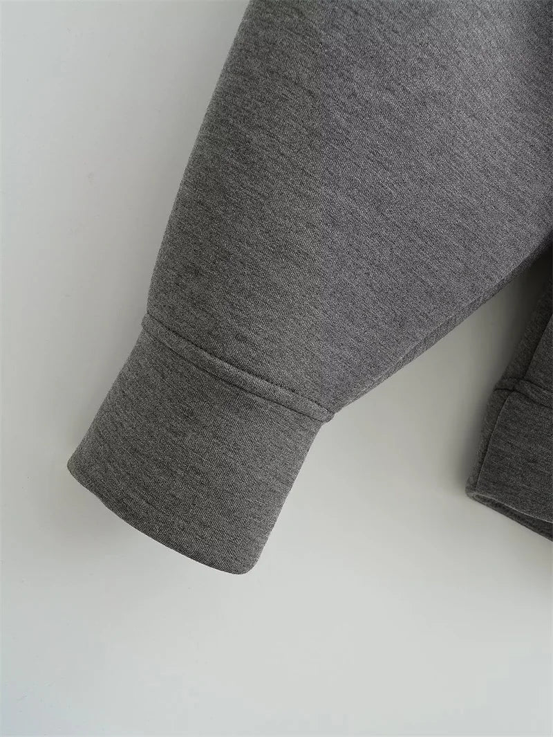 Oversized Zipper Hoodie - High Street Unisex Winter Sweatshirt