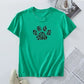 Plus Size 100% Cotton Graphic Tee - Short Sleeve Summer Top