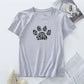 Plus Size 100% Cotton Graphic Tee - Short Sleeve Summer Top