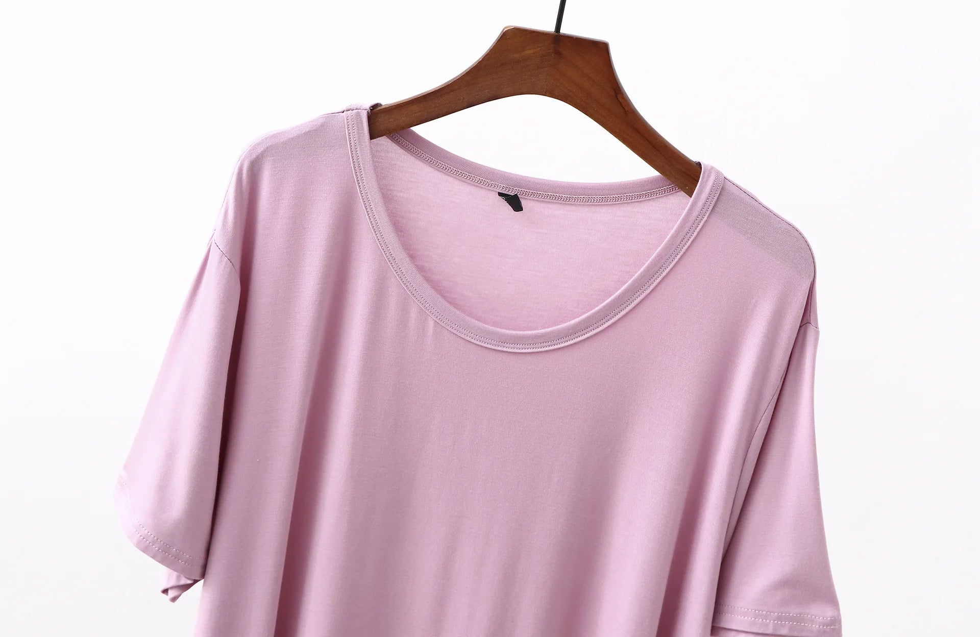 Plus Size Modal T-Shirt - Short Sleeve O-Neck Summer Top (XL-6XL)