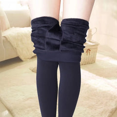 Velvet Fleece-Lined Thermal Leggings – Thick, Warm, and Stretchy Winter Pants