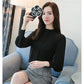 Chiffon Long Sleeve Blouse - Office Wear, Spring/Autumn 2024