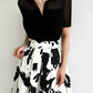 Ice Silk Polo Crop Top - Hollow-Out, Short Sleeve Korean Style