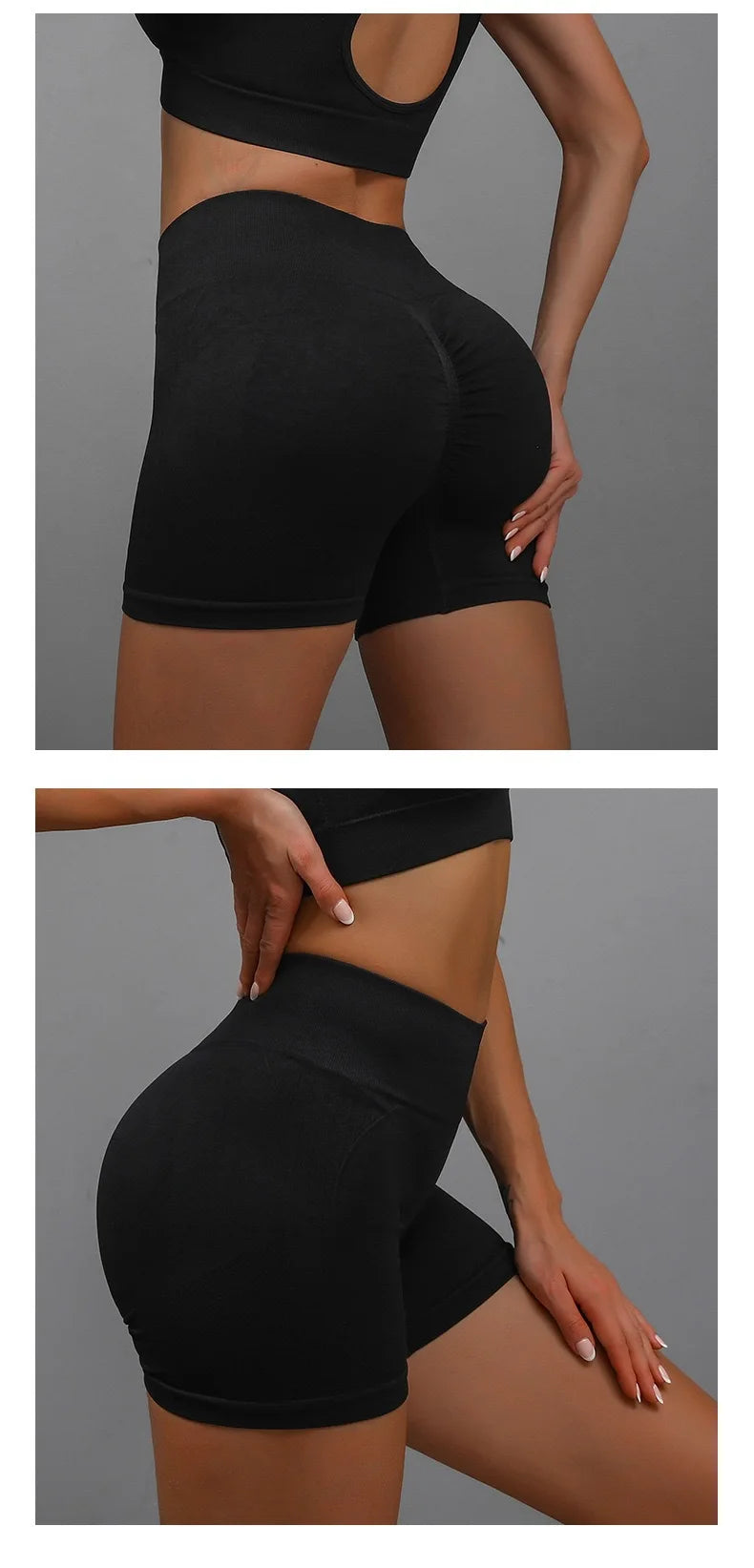 Seamless High-Waist Push-Up Shorts – Sculpt & Move with Confidence