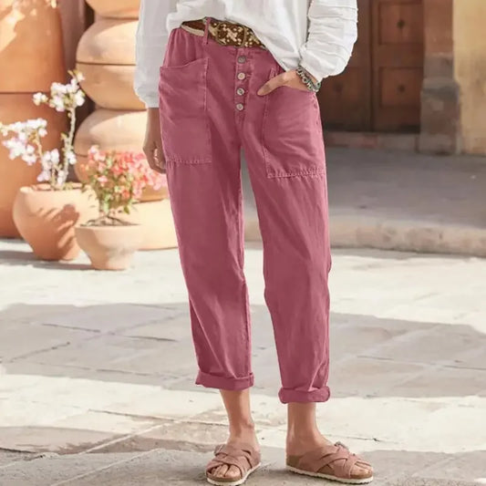 2025 Spring Oversized Cotton Linen Pants – Casual & Trendy