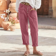 2025 Spring Oversized Cotton Linen Pants – Casual & Trendy