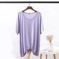 Plus Size Modal T-Shirt - Short Sleeve O-Neck Summer Top (XL-6XL)