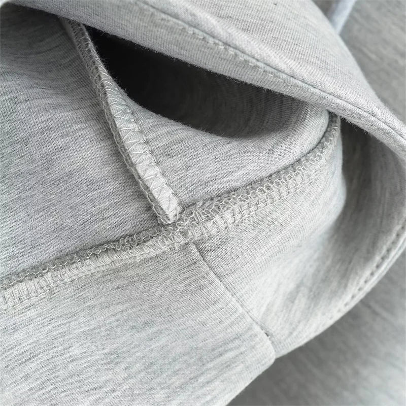 Oversized Zipper Hoodie - High Street Unisex Winter Sweatshirt