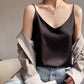 Real Silk V-Neck Camisole - Black & White, Spring/Summer 2023