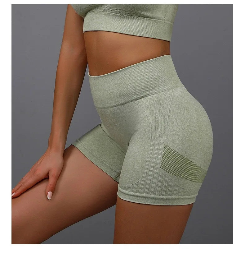 Seamless High-Waist Push-Up Shorts – Sculpt & Move with Confidence