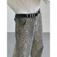 Leopard High-Waist Wide-Leg Jeans - Y2K Harajuku Streetwear Denim Pants for Women