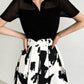 Ice Silk Polo Crop Top - Hollow-Out, Short Sleeve Korean Style