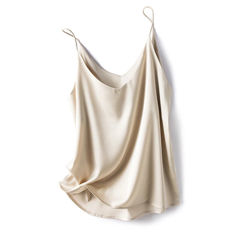2024 Summer V-Neck Crop Top - Sleeveless Slim Fit, Y2K Style