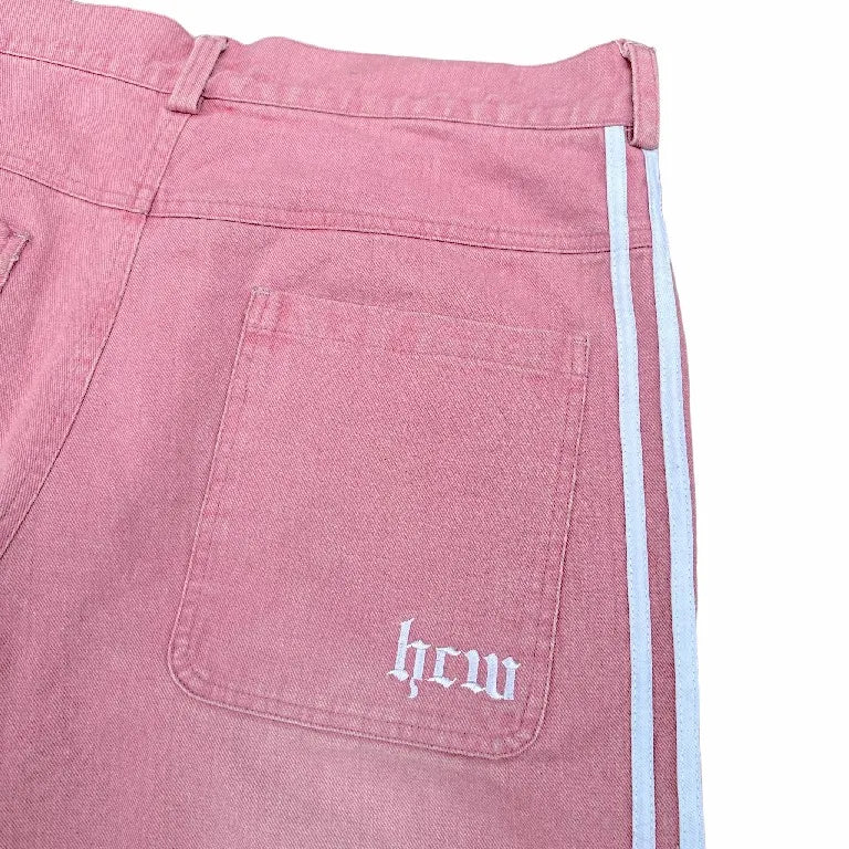 Y2K Striped Baggy Jeans - High-Waisted Gothic Hip-Hop Pants