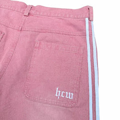 Y2K Striped Baggy Jeans - High-Waisted Gothic Hip-Hop Pants