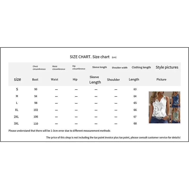 2024 Painted V-Neck Camisole - Casual Summer Tank Top