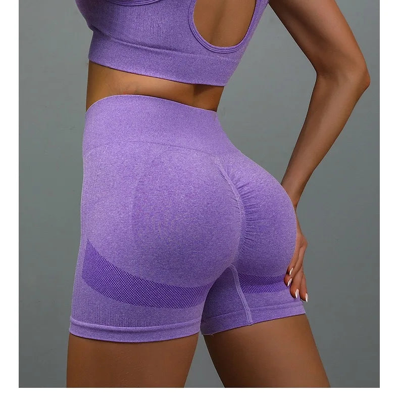 Seamless High-Waist Push-Up Shorts – Sculpt & Move with Confidence