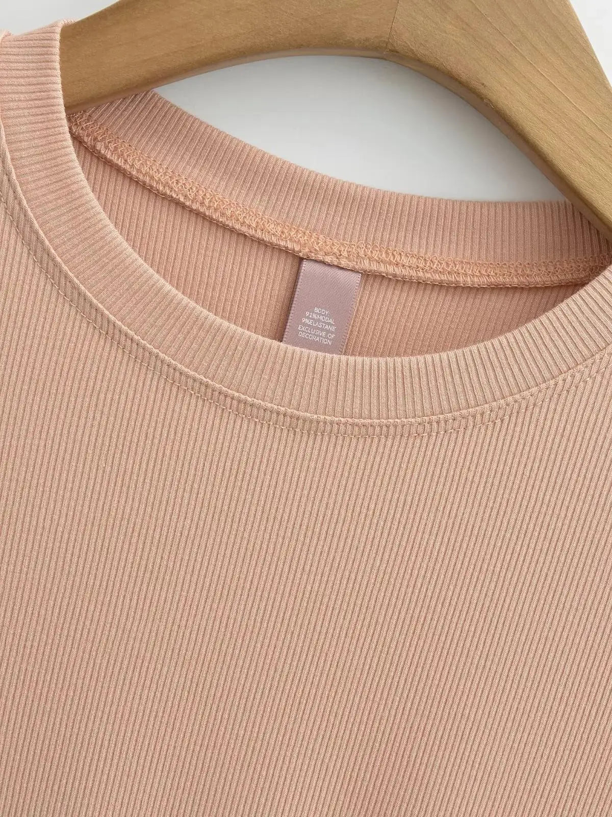 Stretchable Knit Bodysuit - Short Sleeve O-Neck Summer Basic (14 Colors)