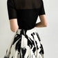 Ice Silk Polo Crop Top - Hollow-Out, Short Sleeve Korean Style