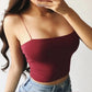 Summer Slim Fit Crop Top - Sleeveless Camisole with Spaghetti Straps